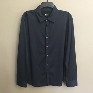 GAP Classic Fit navy textured soft shirt L
